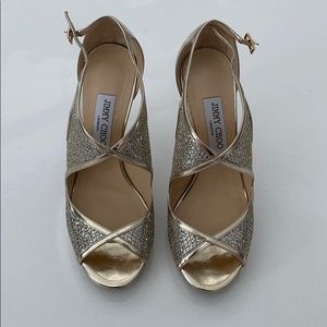 Beautiful bridal Jimmy Choo heels